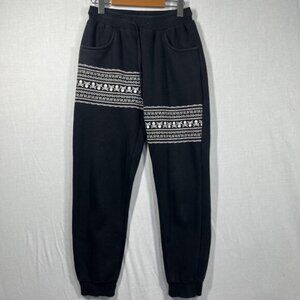 Mastermind Japan Sweatpants Mens Large Black Skull Crossbones Streetwear Pants